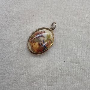 VINTAGE Enamel Locket